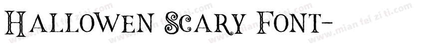 Hallowen Scary Font字体转换